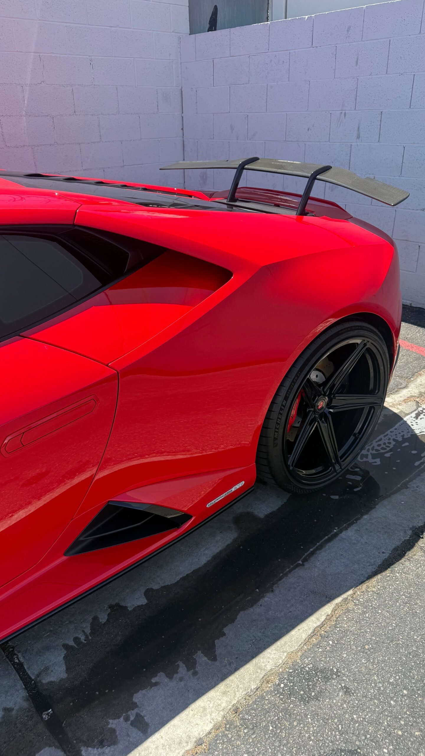 Lamborghini Huracan EVO after a paint enhancement detail in Las Vegas, NV